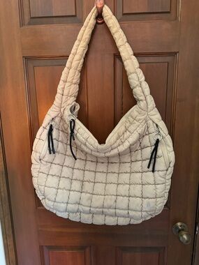 Free People Movement Quilted Carryall Off White